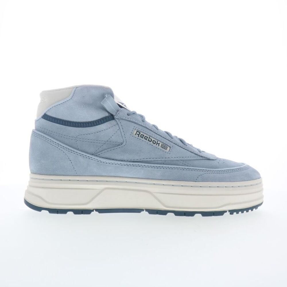 Reebok Womens Club C Geo Mid Blue Shoes (NWT)